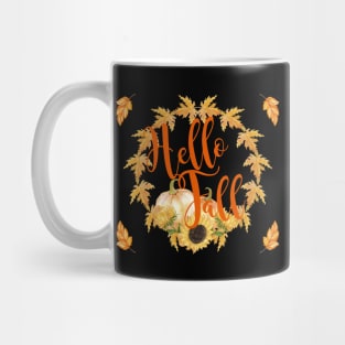 Hello Fall Wreath Graphic Mug